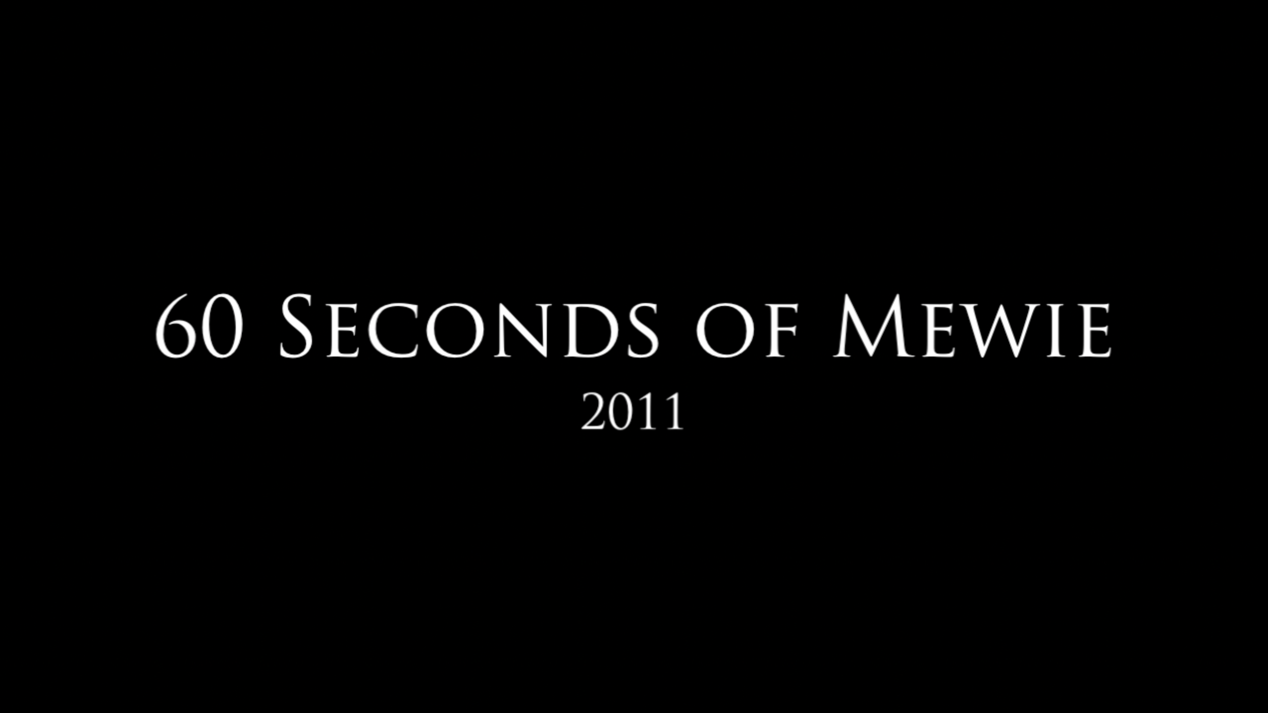 60 Seconds of Mewie – 2011